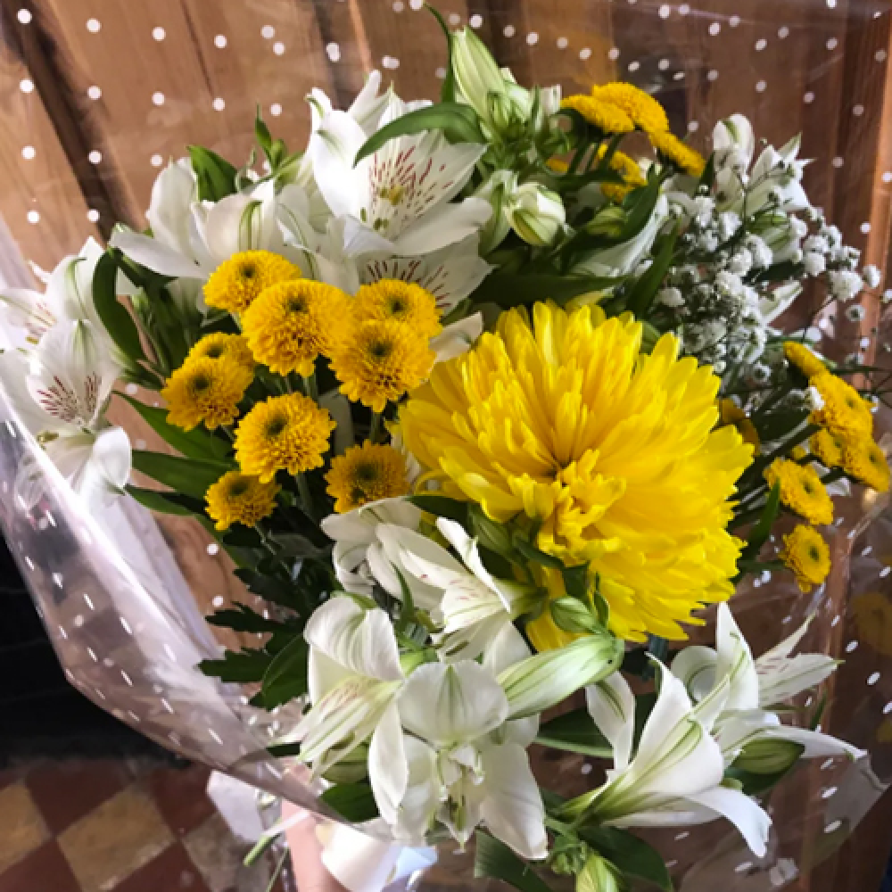 Yellow Handtied Bouquet